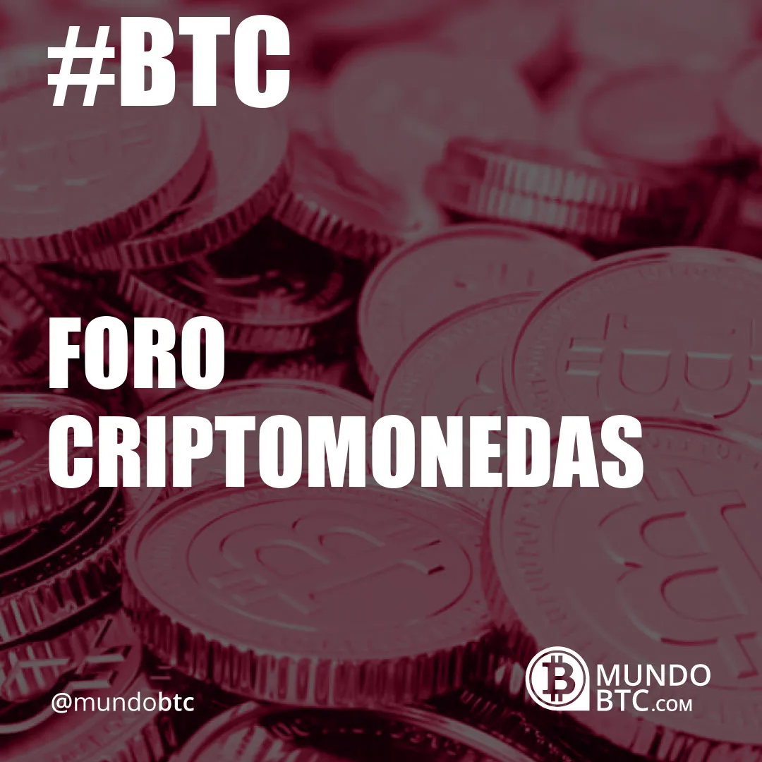 foro criptomonedas