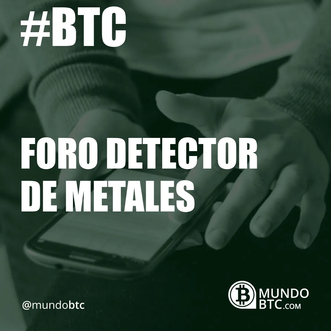 Foro Detector de Metales