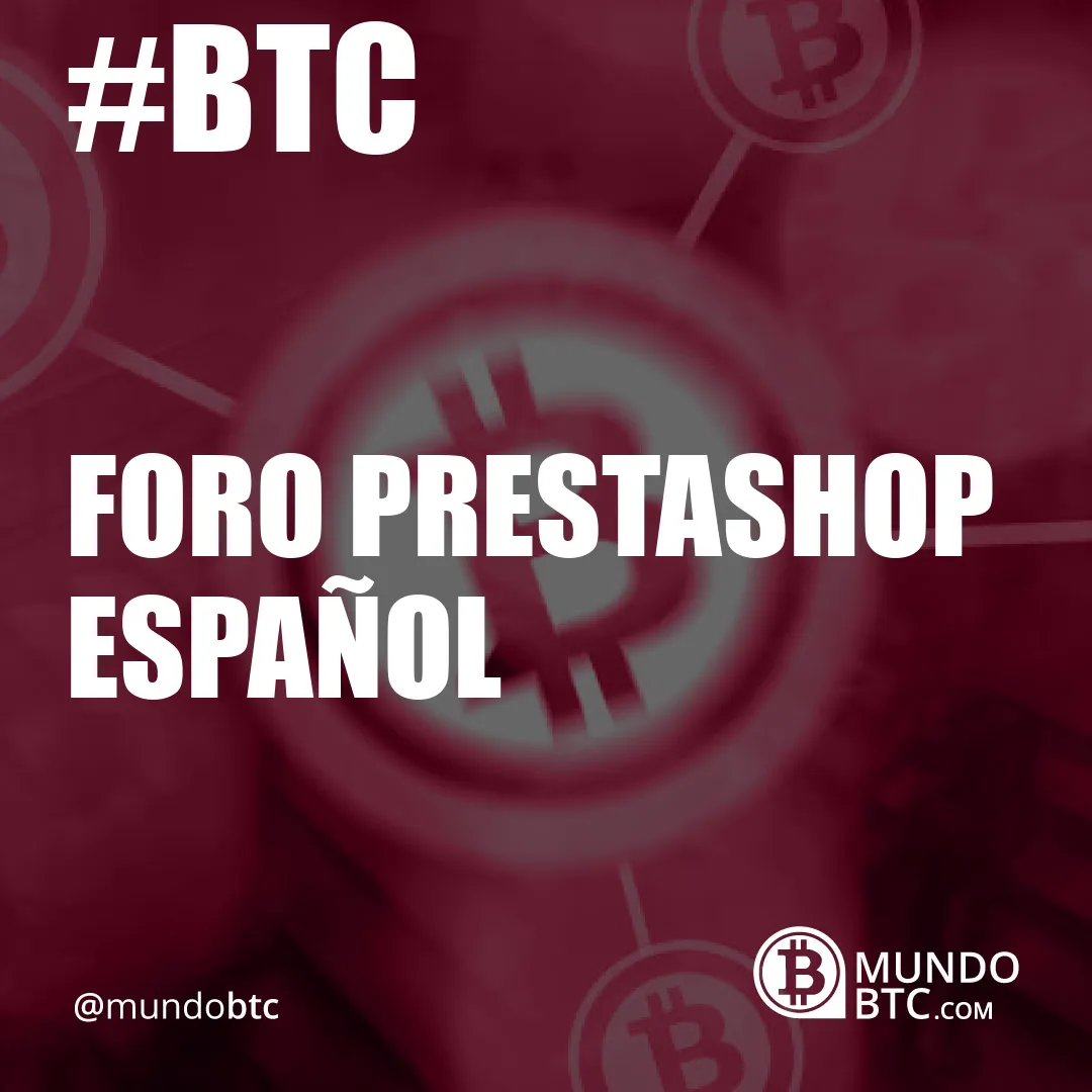 Foro Prestashop Español