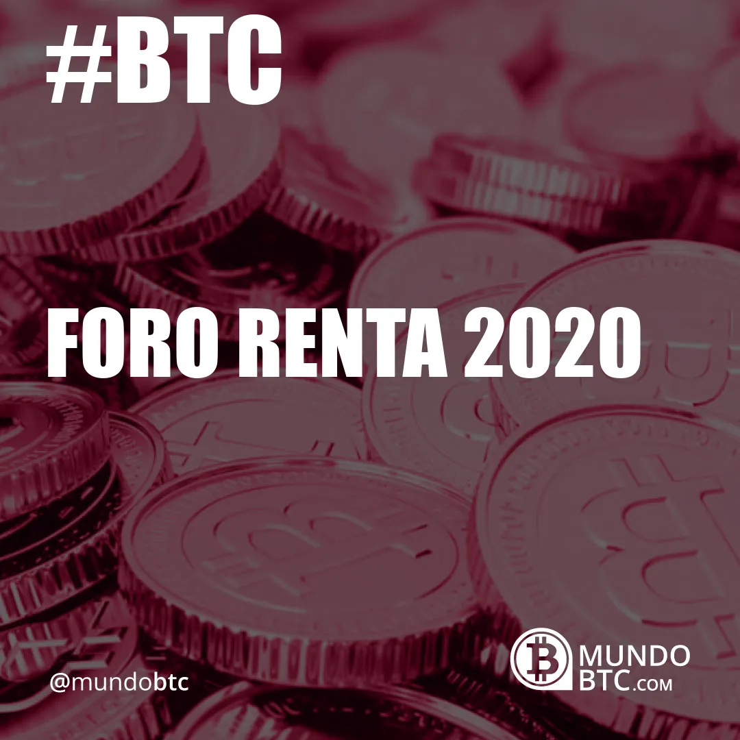 foro renta 2020