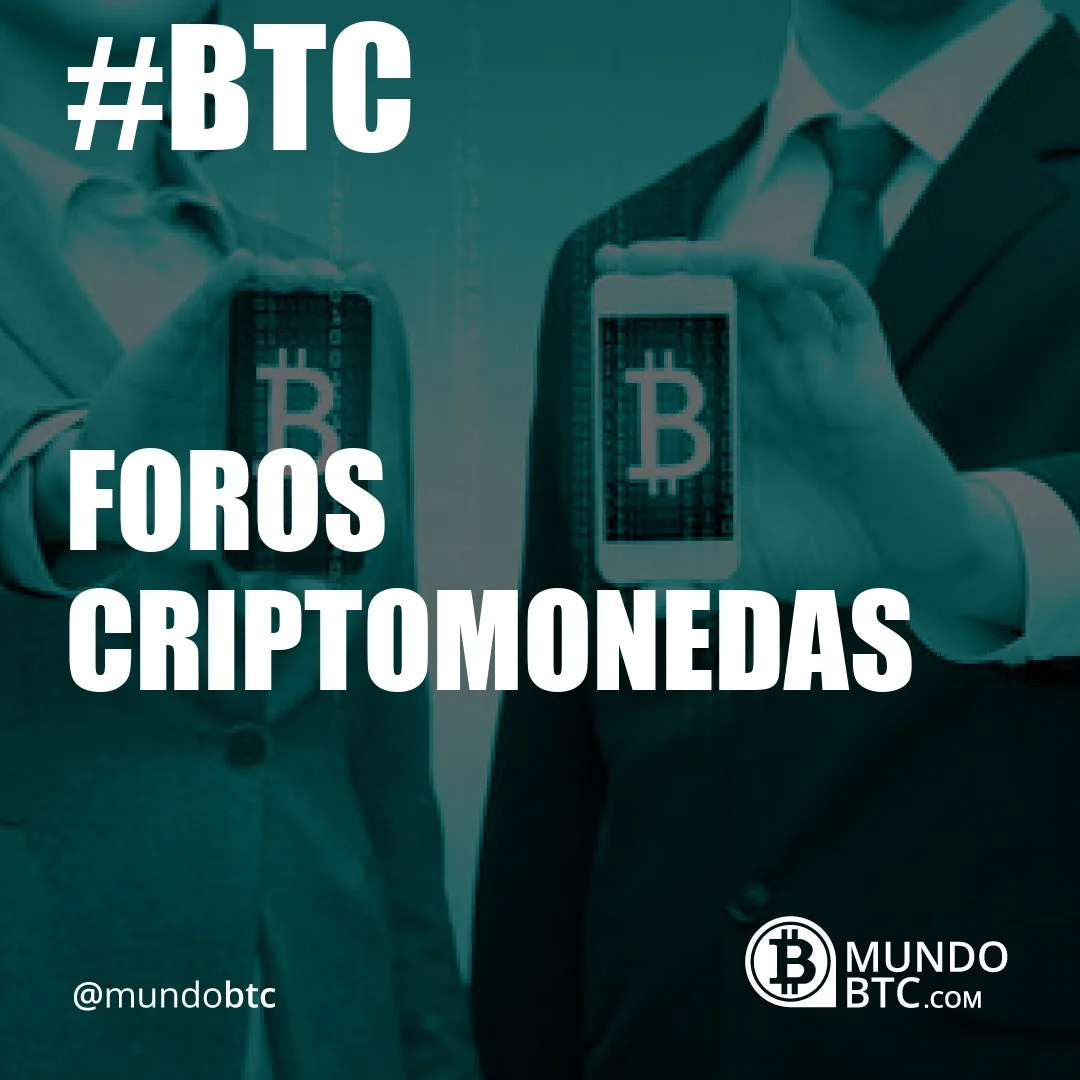 Foros Criptomonedas