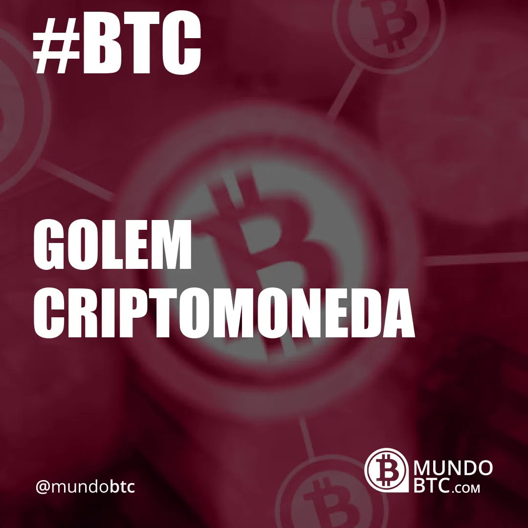 golem criptomoneda