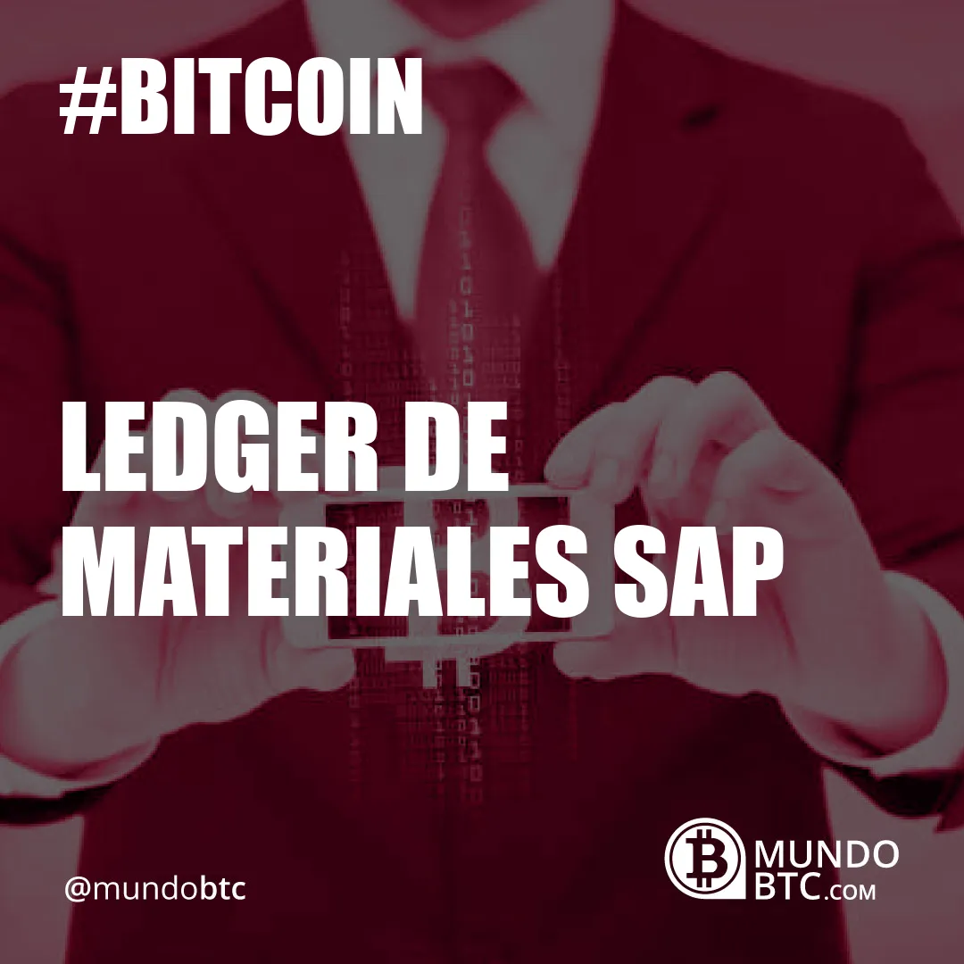 Ledger de Materiales Sap