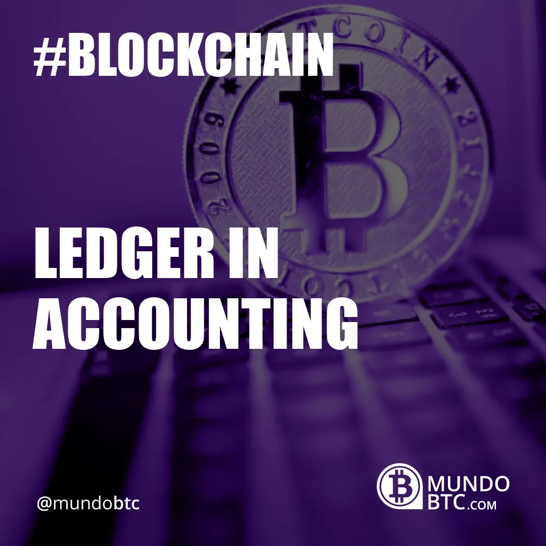 Ledger In Accounting