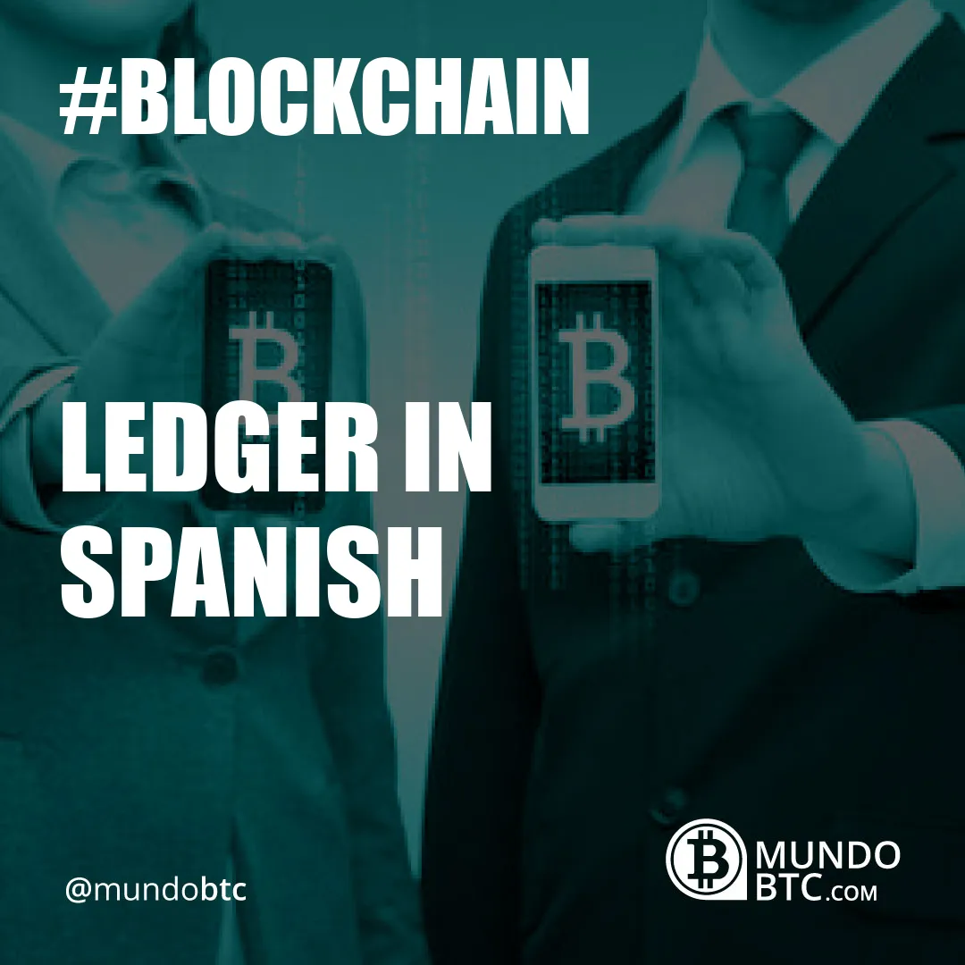 Ledger In Spanish