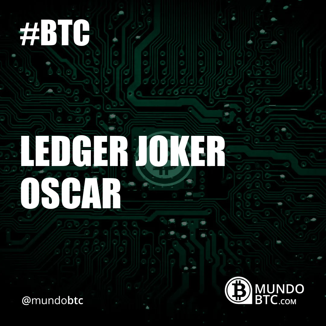 Ledger Joker Oscar