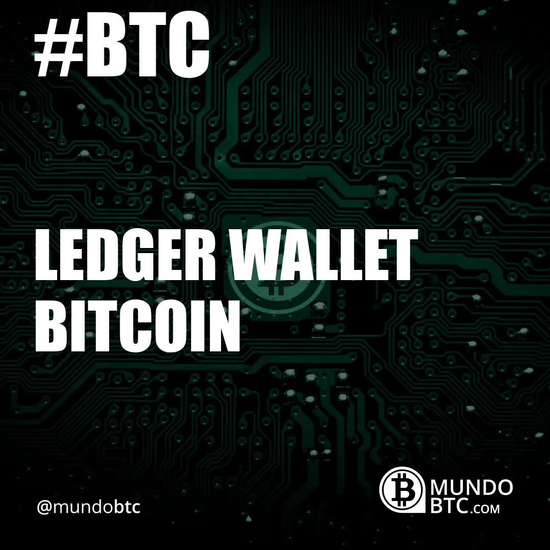 ledger wallet bitcoin