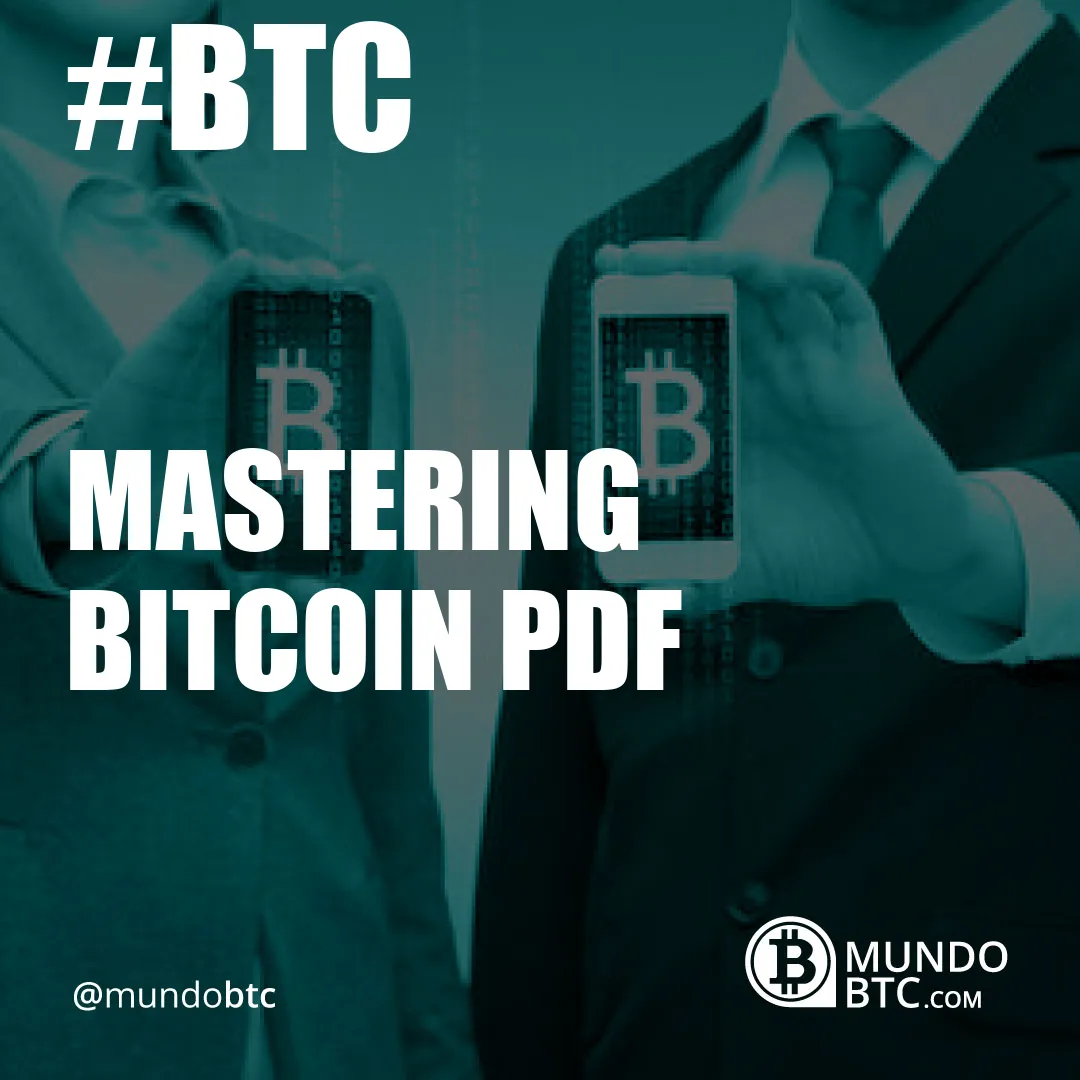 Mastering Bitcoin Pdf
