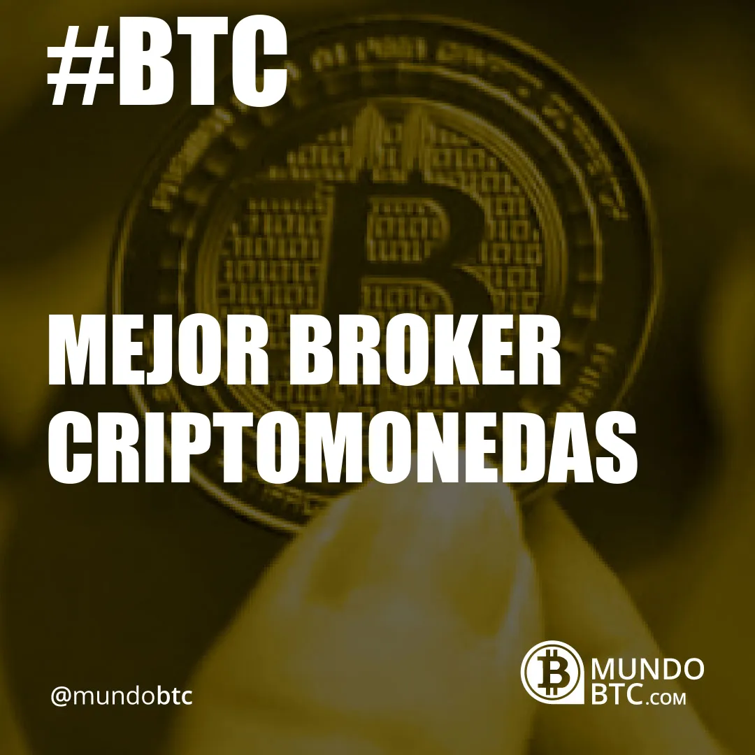 mejor broker criptomonedas