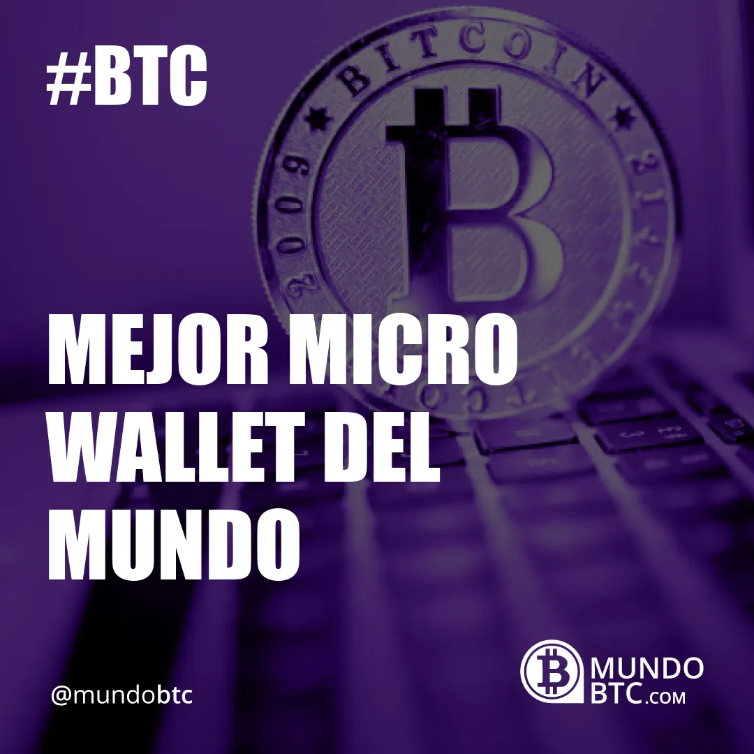 Mejor Micro Wallet del Mundo