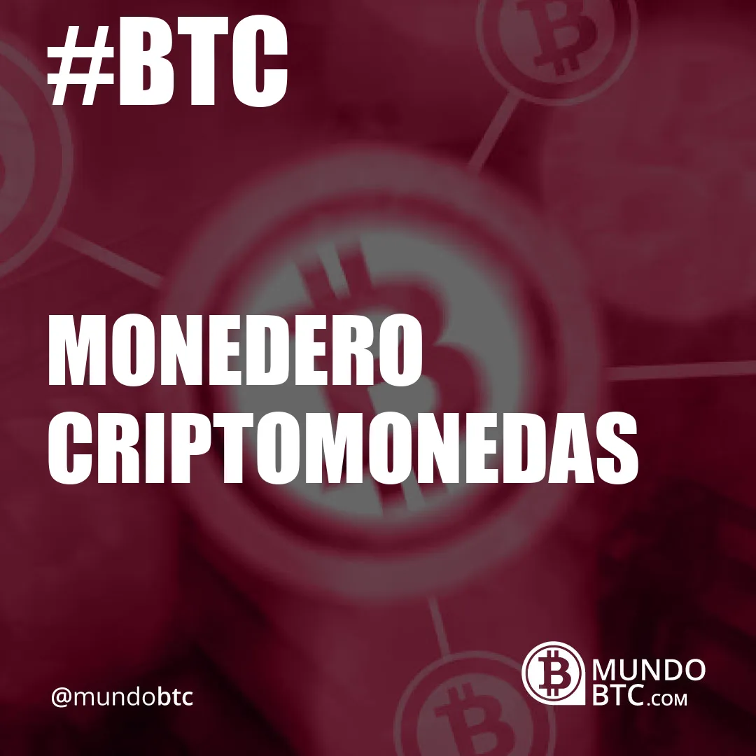 monedero criptomonedas