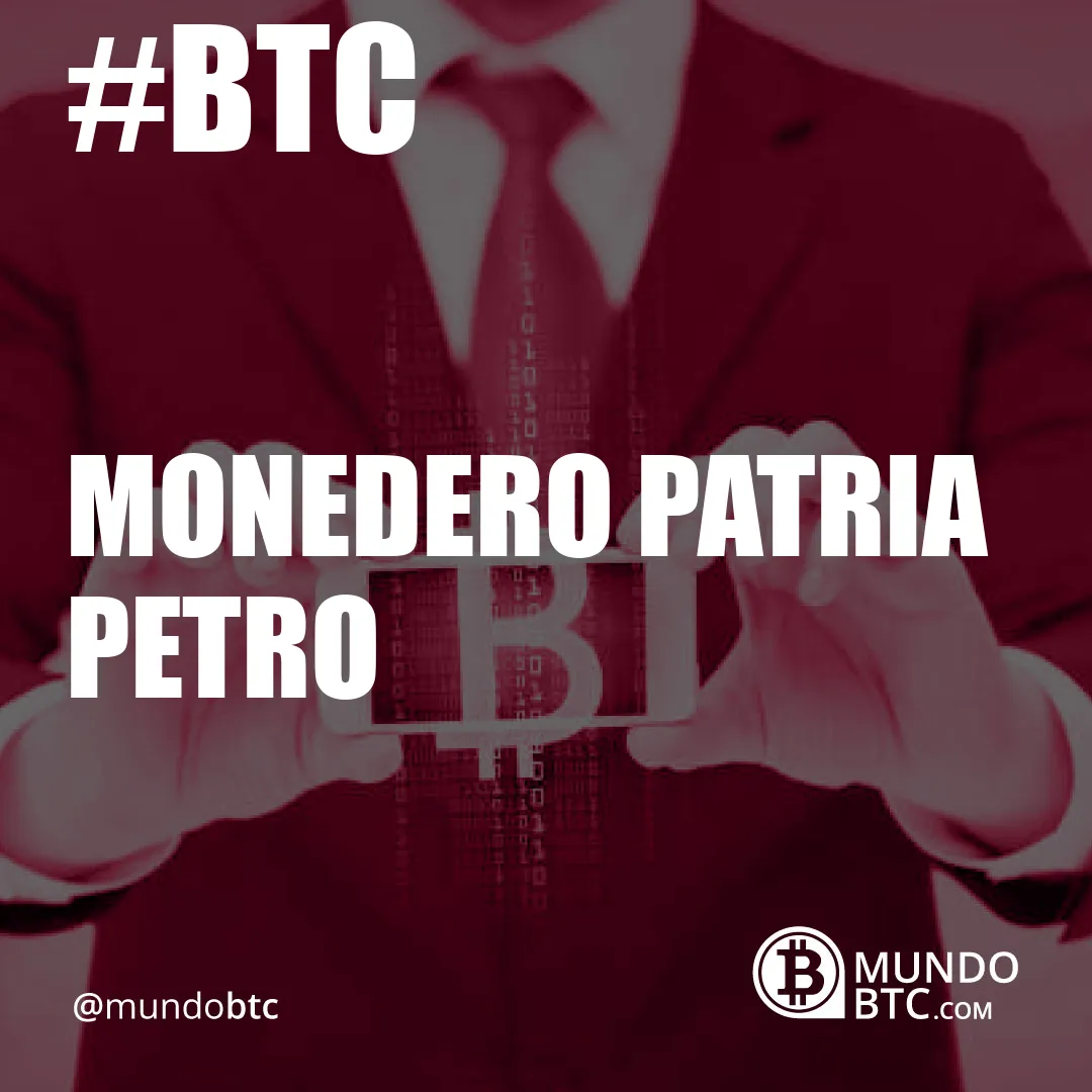 monedero patria petro