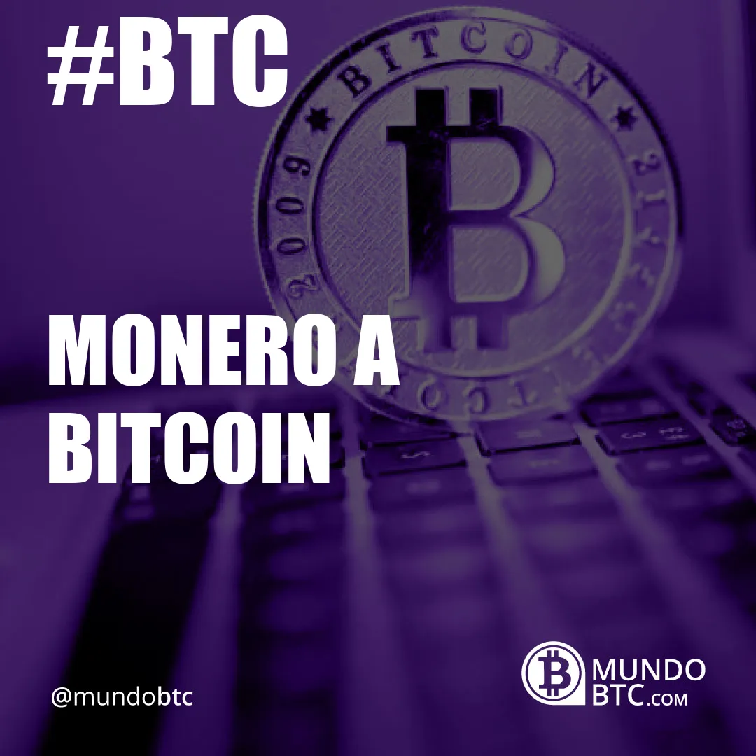 monero a bitcoin