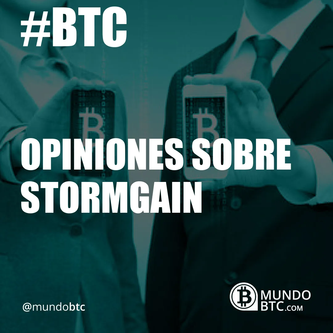 Opiniones sobre Stormgain