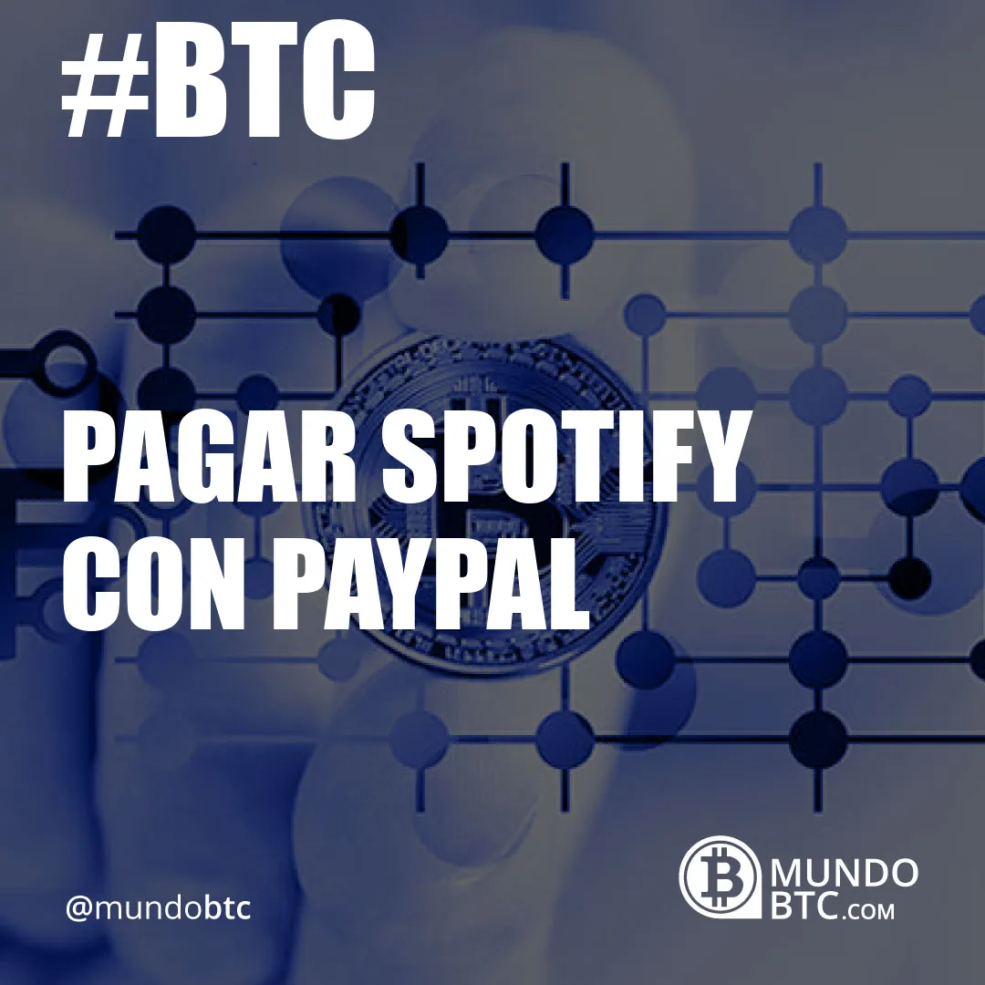 Pagar Spotify con Paypal