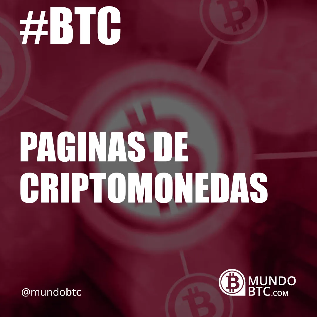 paginas de criptomonedas