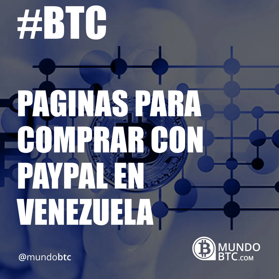 Paginas para Comprar con Paypal en Venezuela