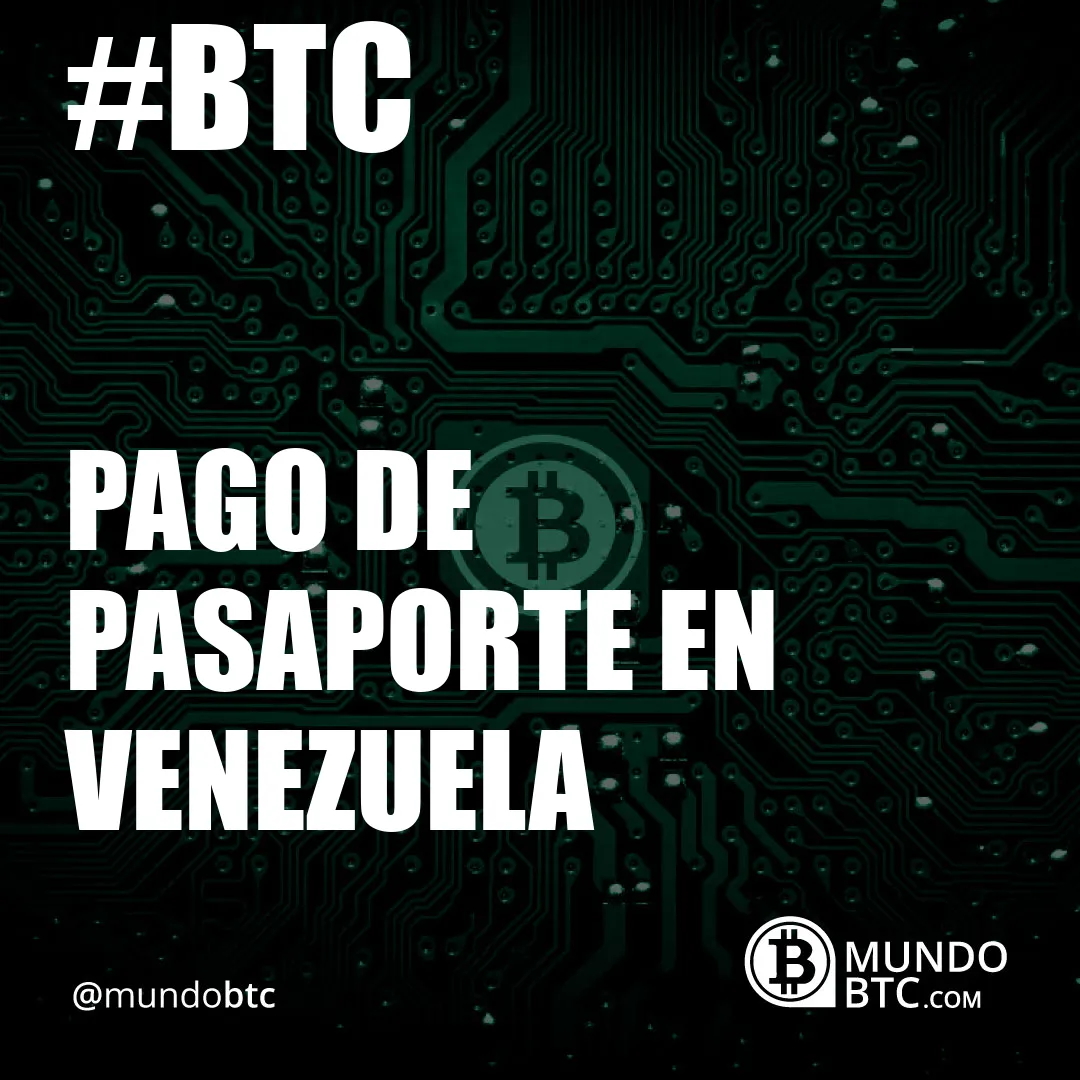 Pago de Pasaporte en Venezuela