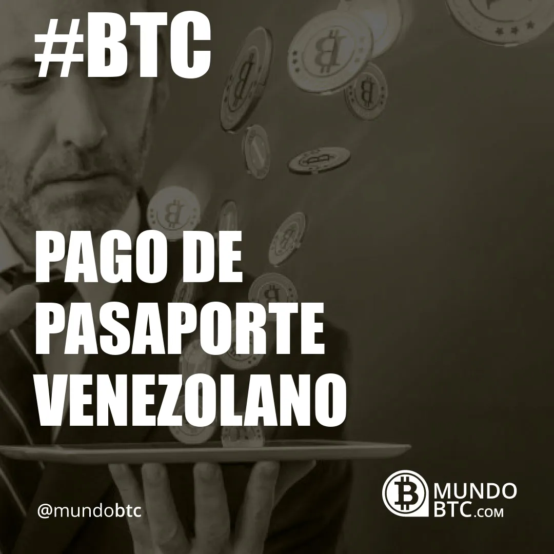 pago de pasaporte venezolano