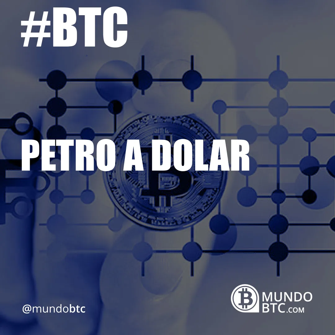 petro a dolar