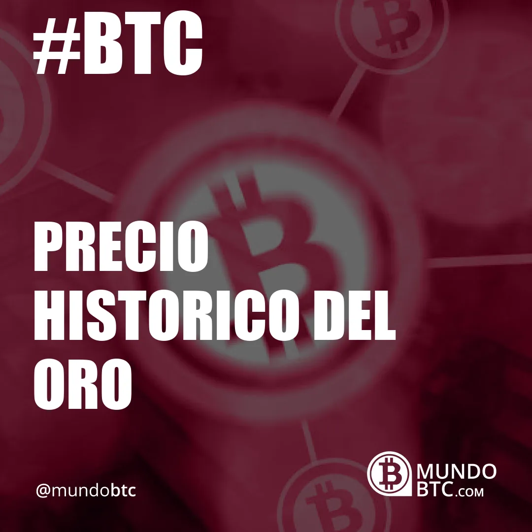 precio historico del oro