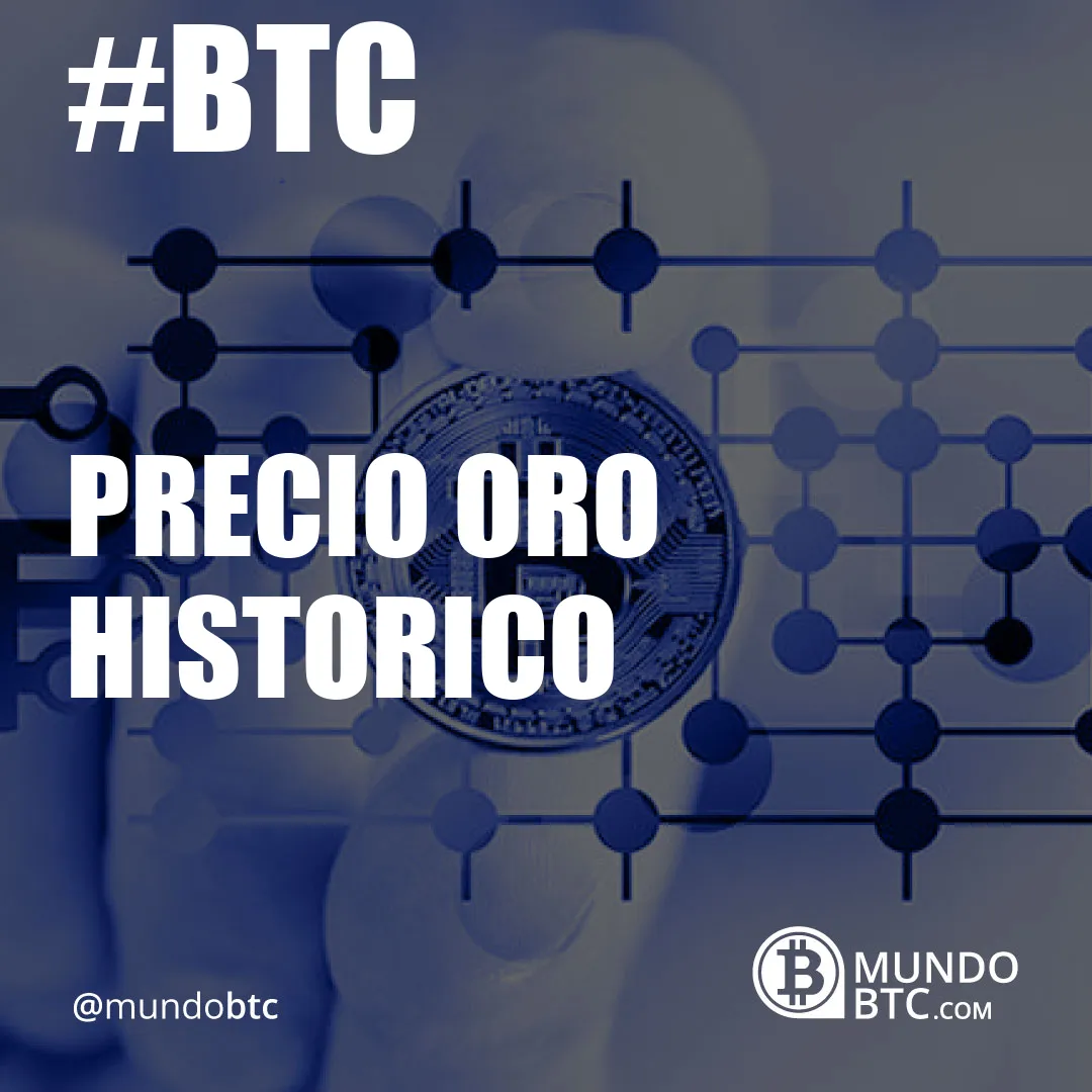 Precio Oro Historico