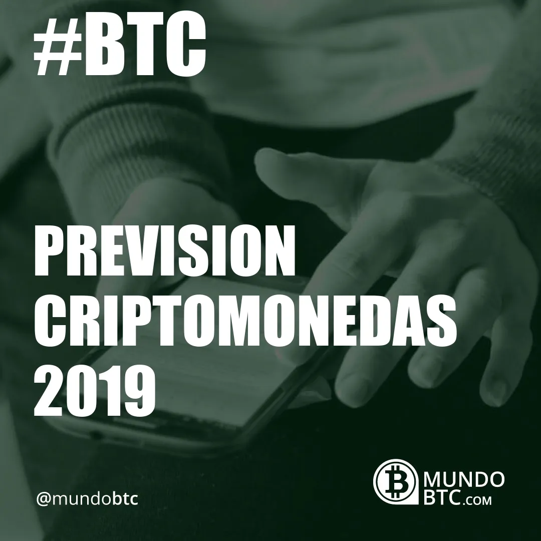 prevision criptomonedas 2019