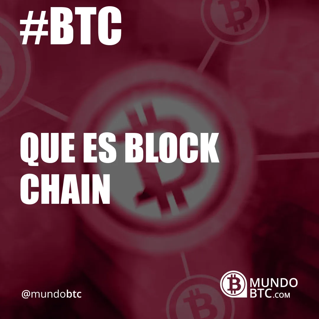 que es block chain