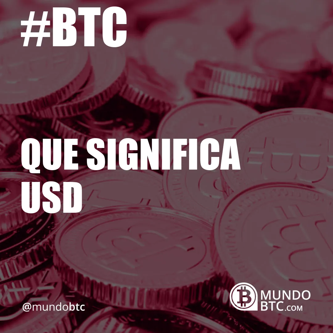 que significa usd