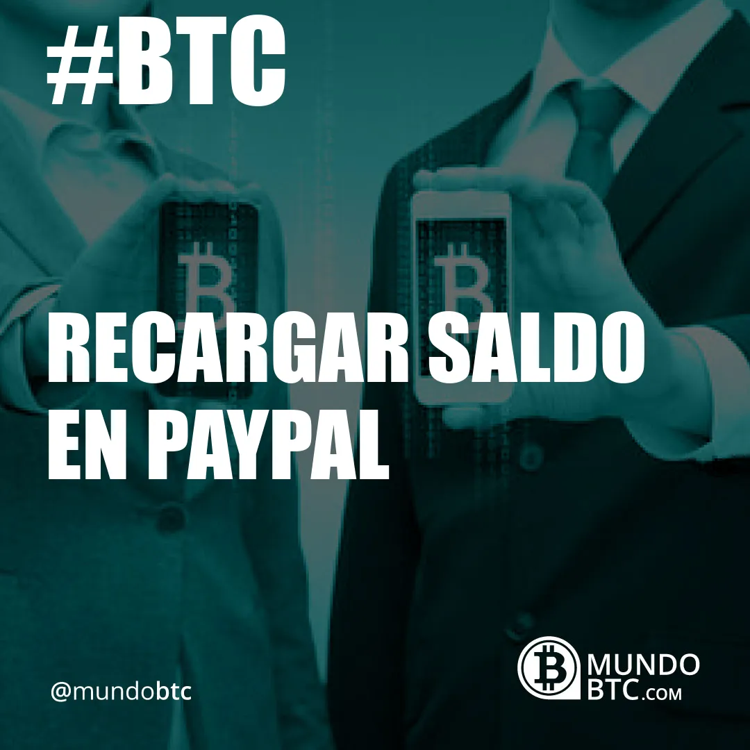 Recargar Saldo en Paypal