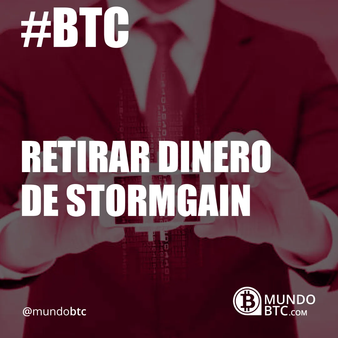 retirar dinero de stormgain