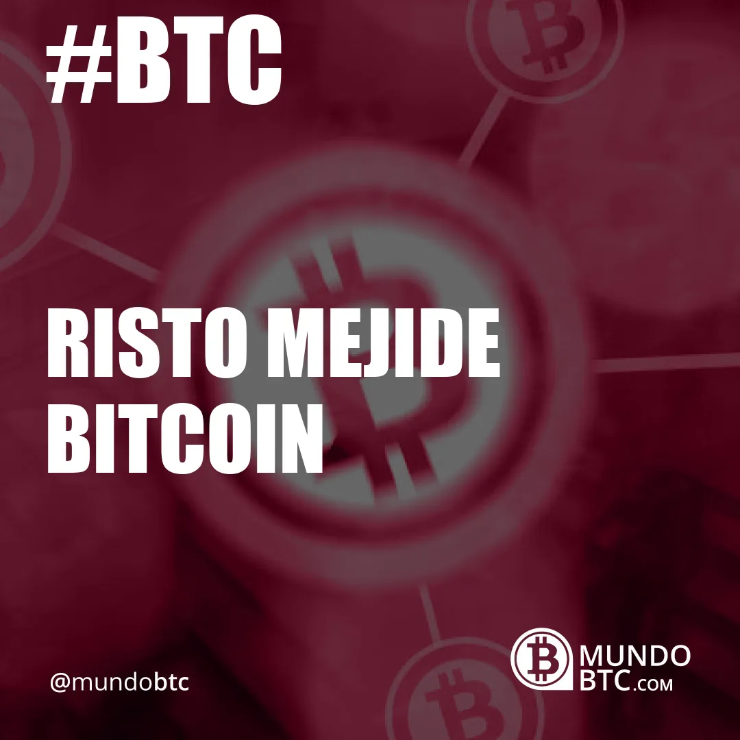 Risto Mejide Bitcoin