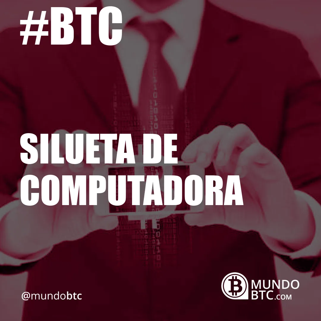 silueta de computadora