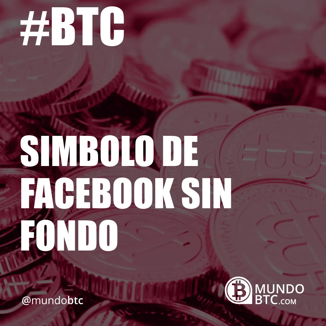 simbolo de facebook sin fondo