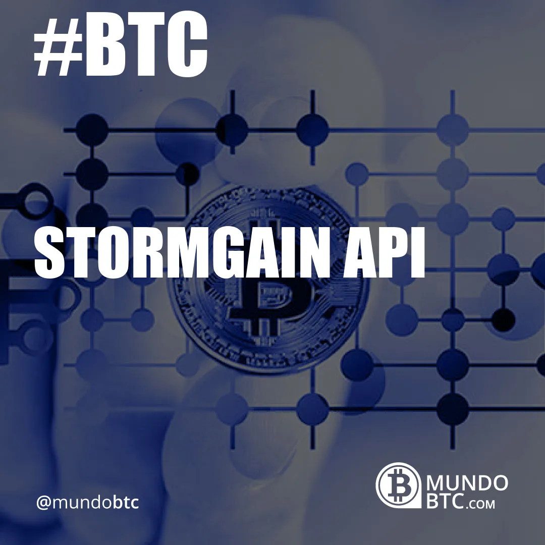 Stormgain Api