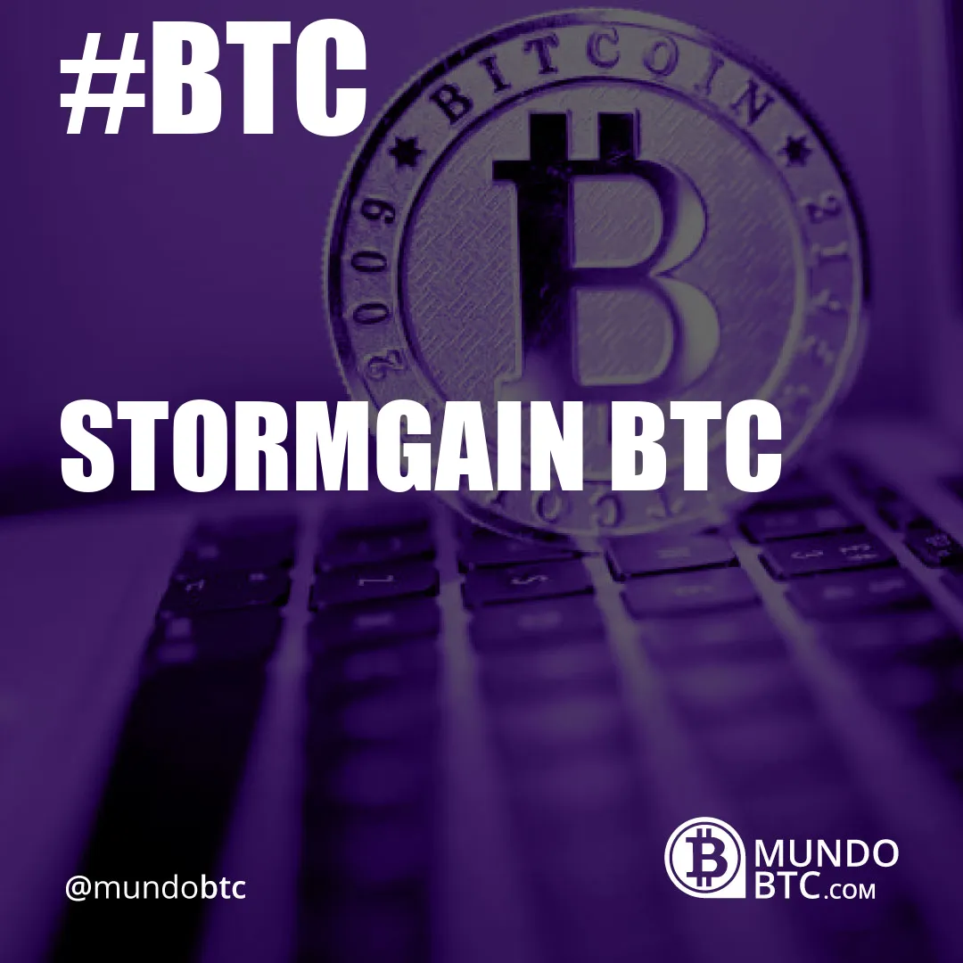 Stormgain Btc