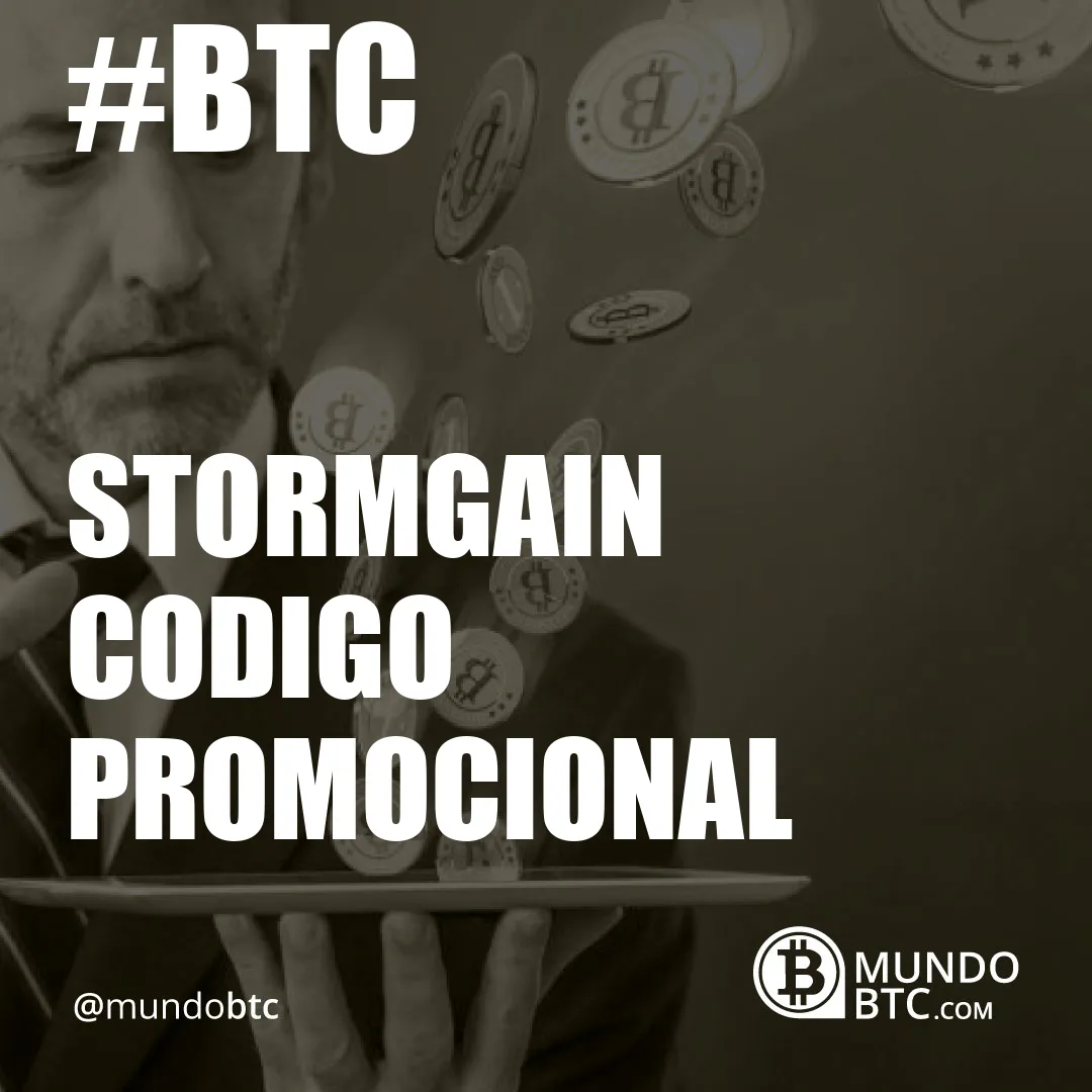 stormgain codigo promocional