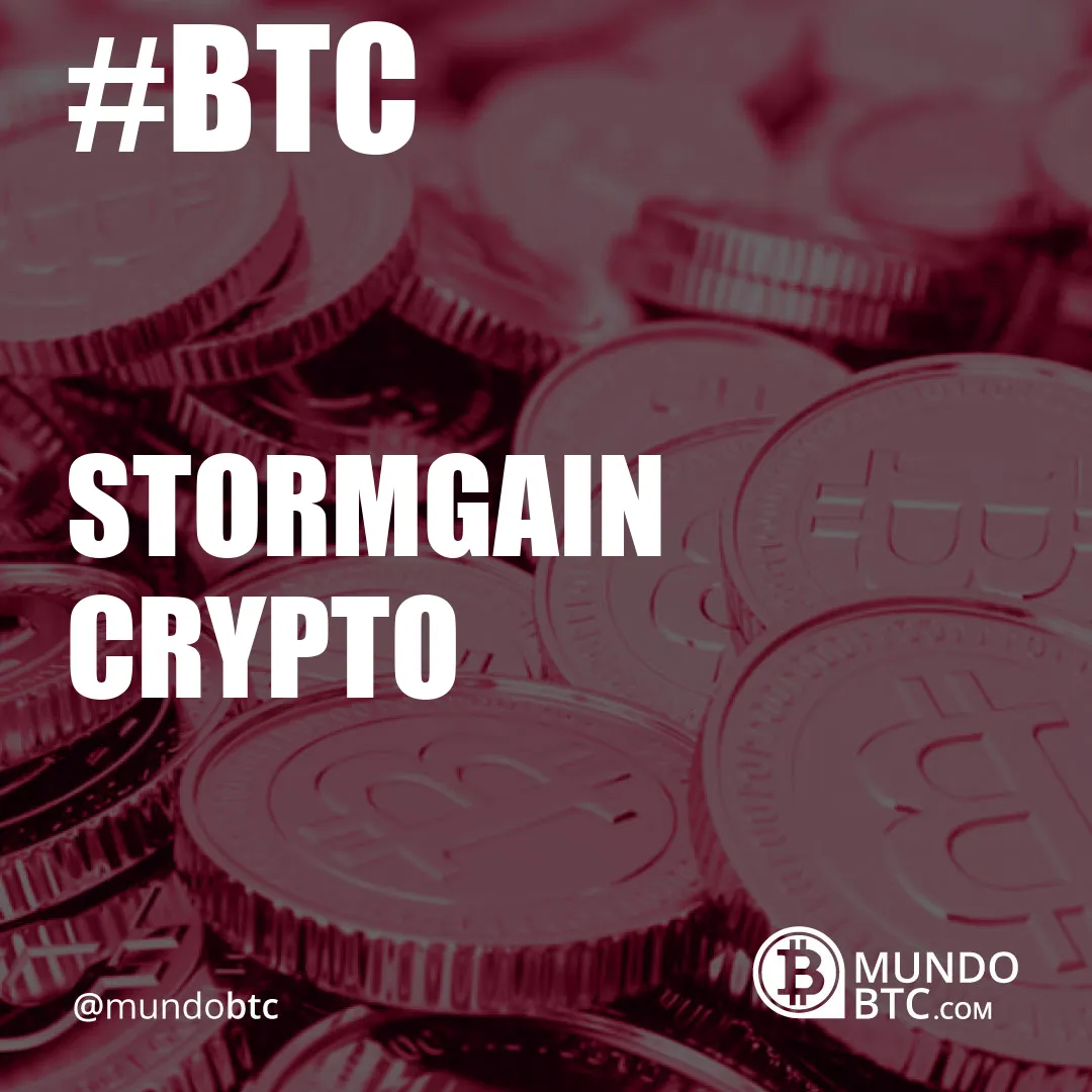 Stormgain Crypto