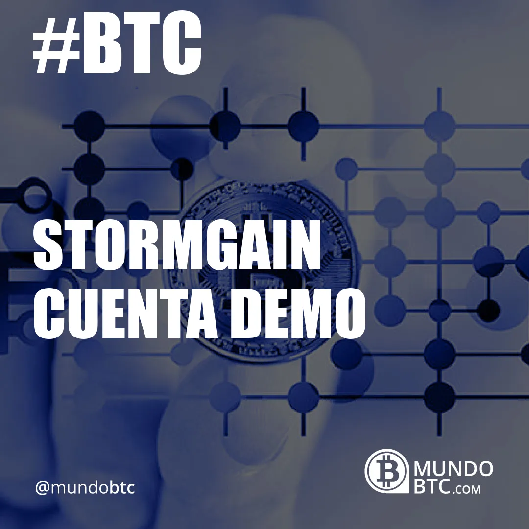 Stormgain Cuenta Demo