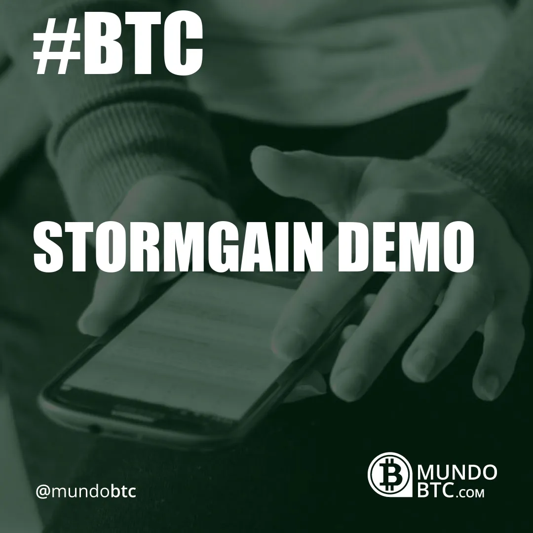 stormgain demo