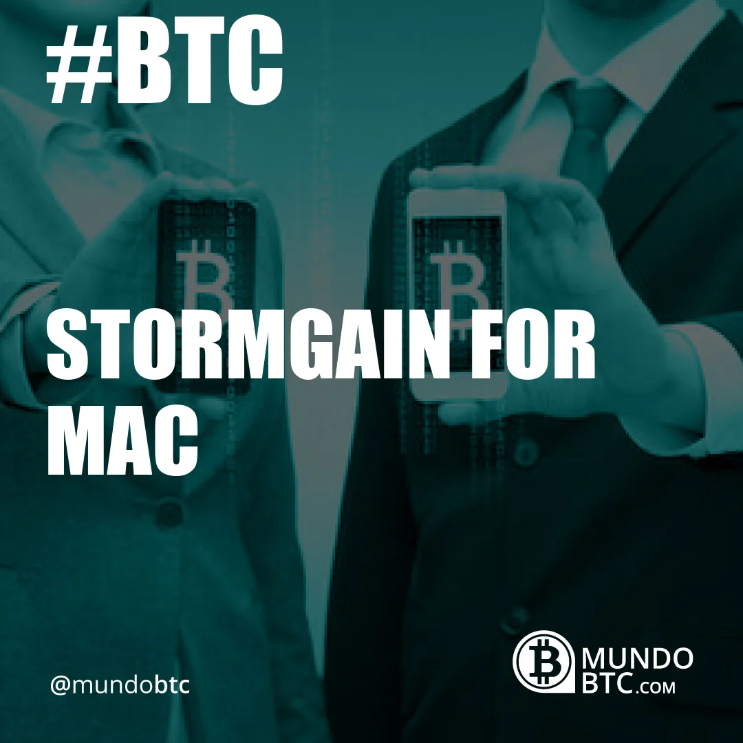 Stormgain For Mac
