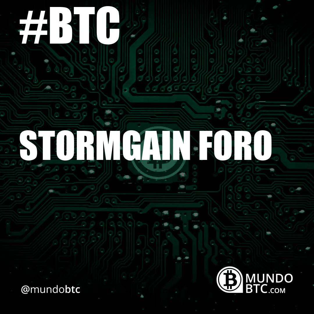 Stormgain Foro