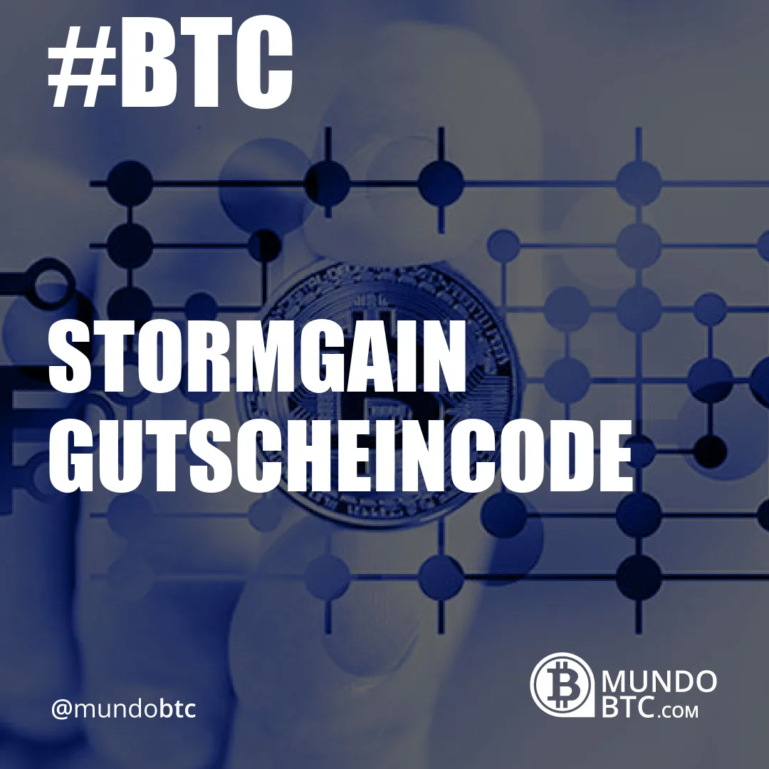 Stormgain Gutscheincode