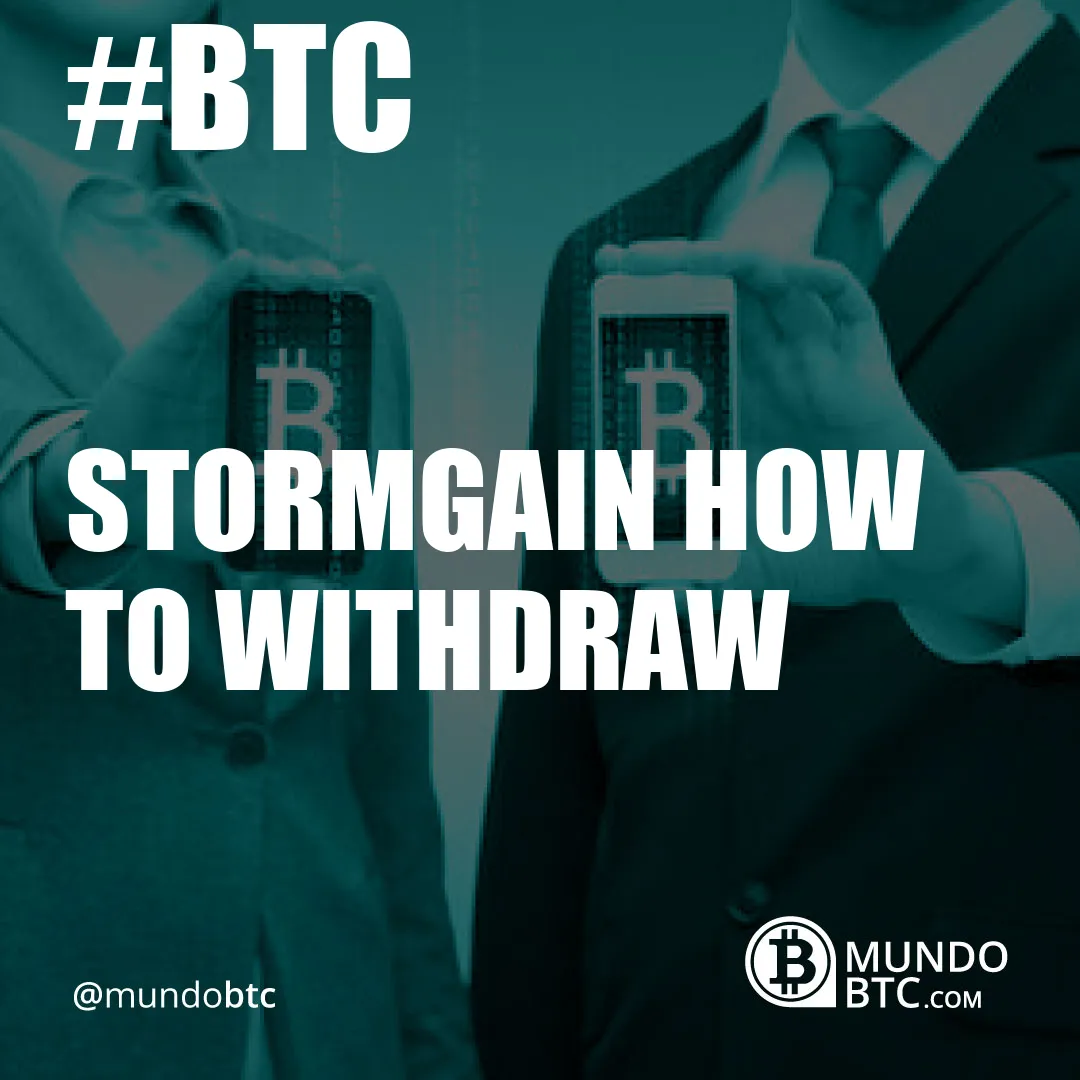 stormgain how to withdraw