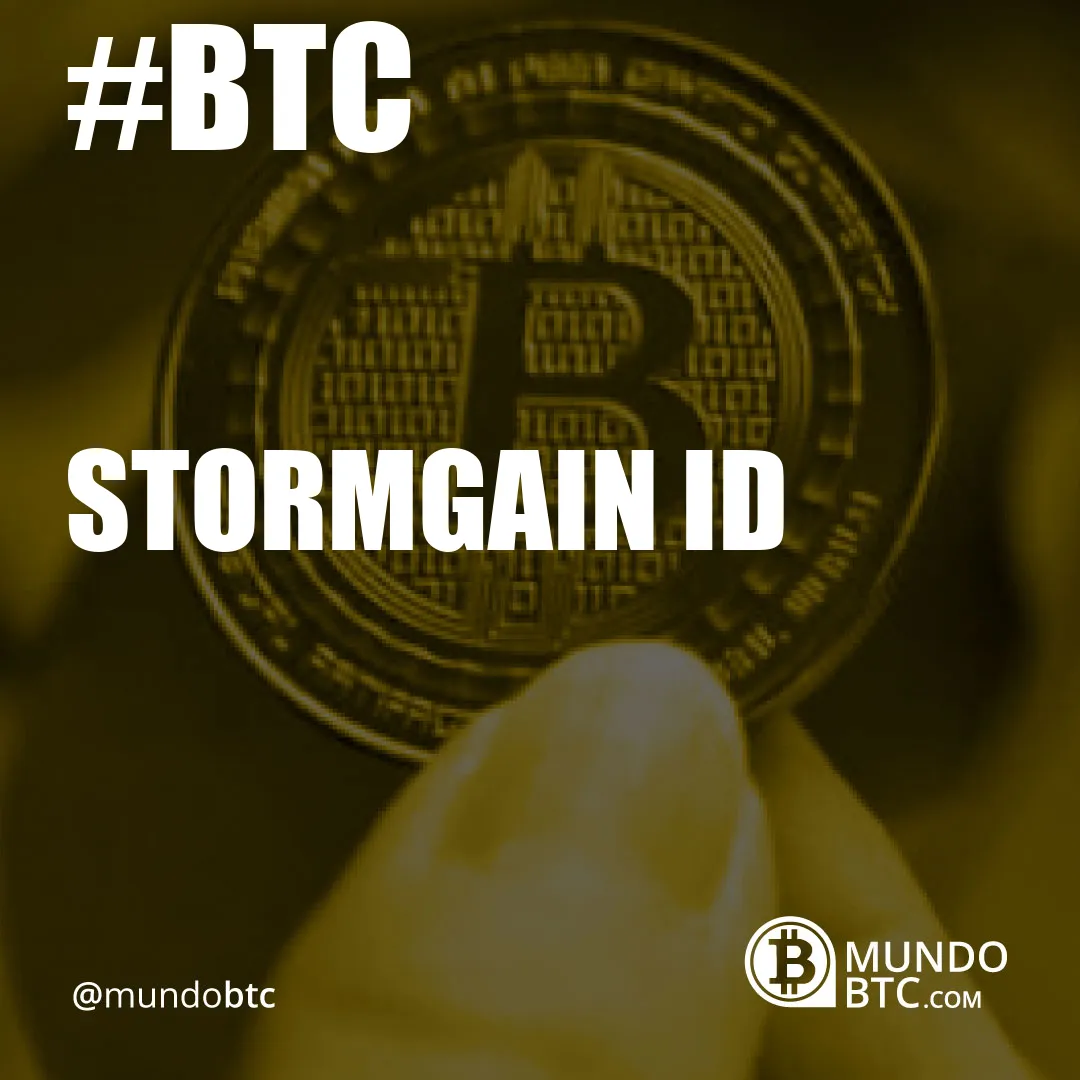 Stormgain Id