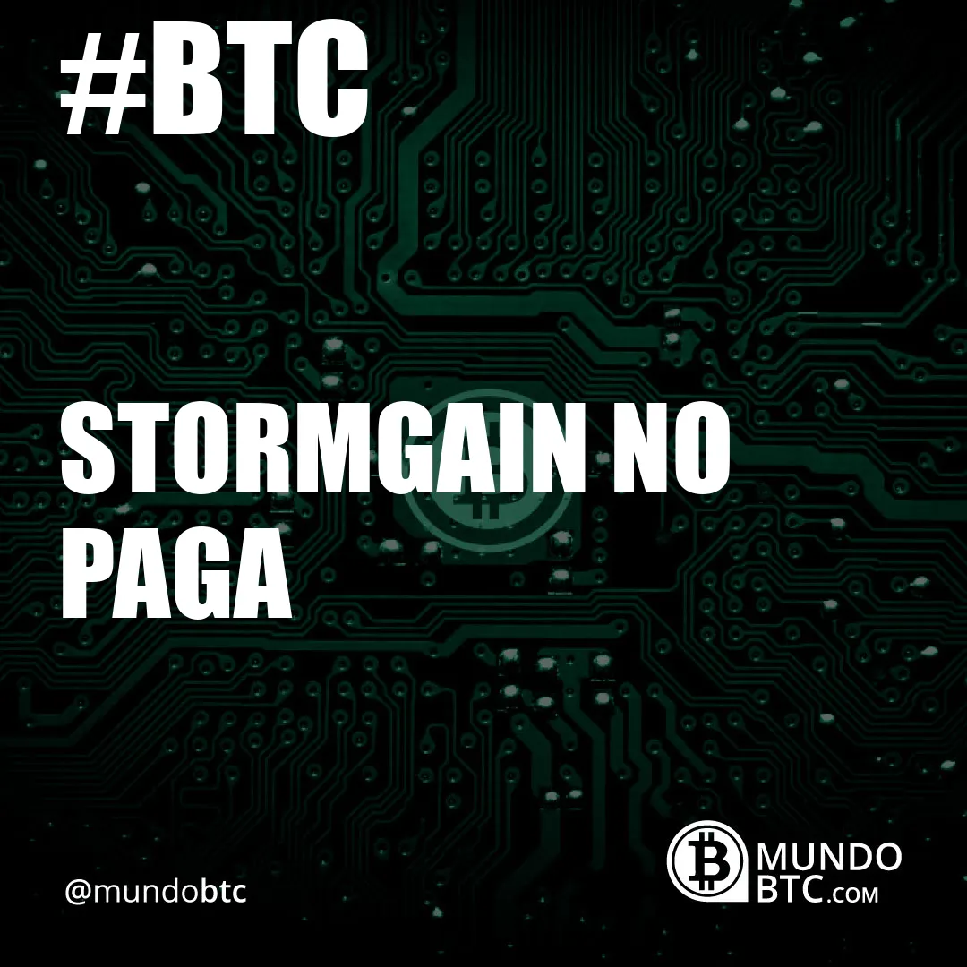 Stormgain no Paga