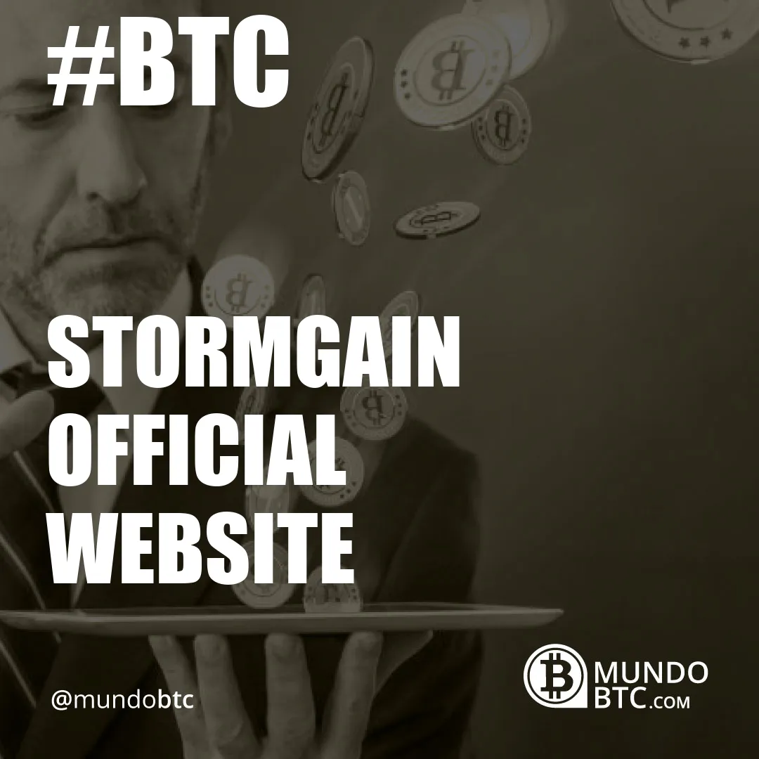 Stormgain Official Website