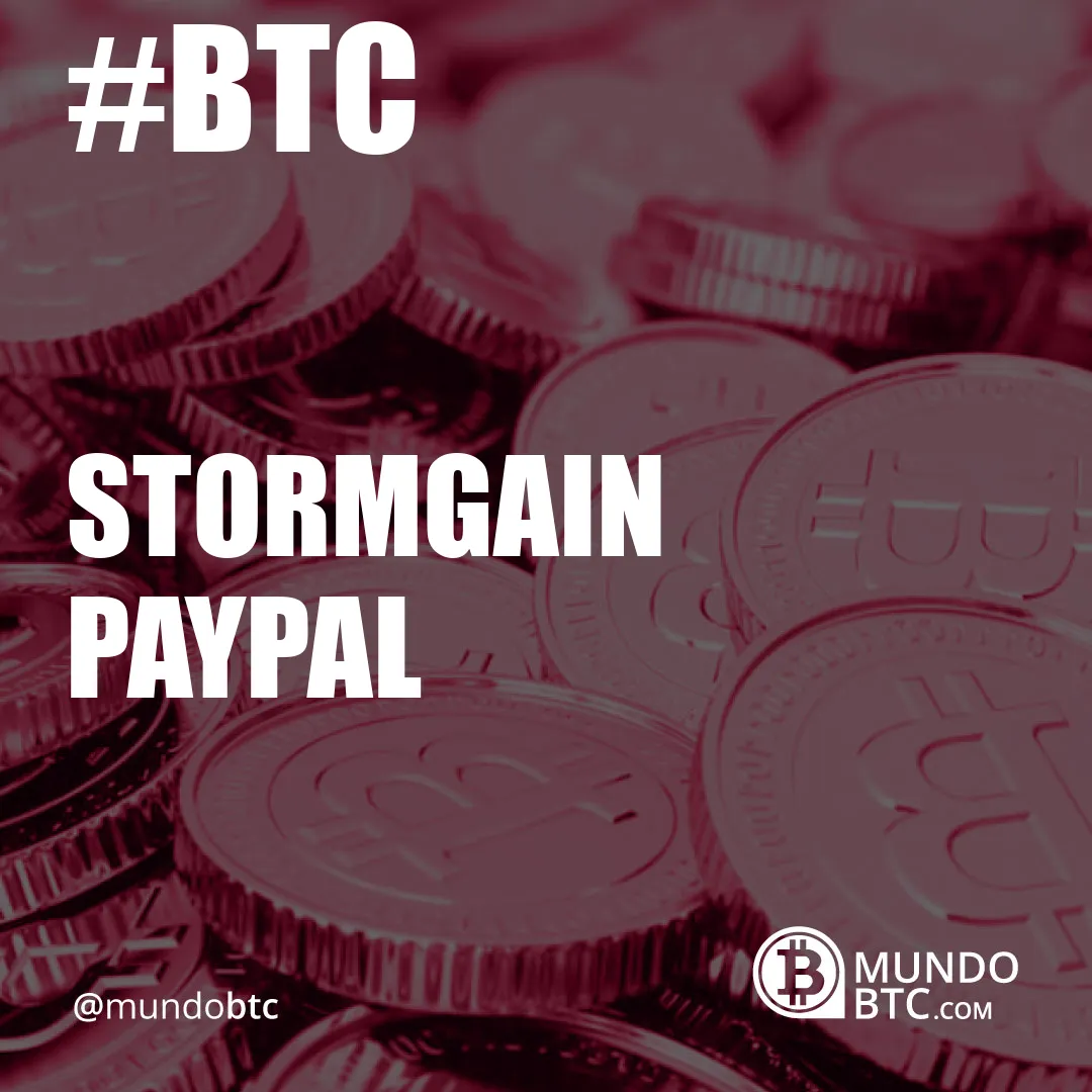 stormgain paypal