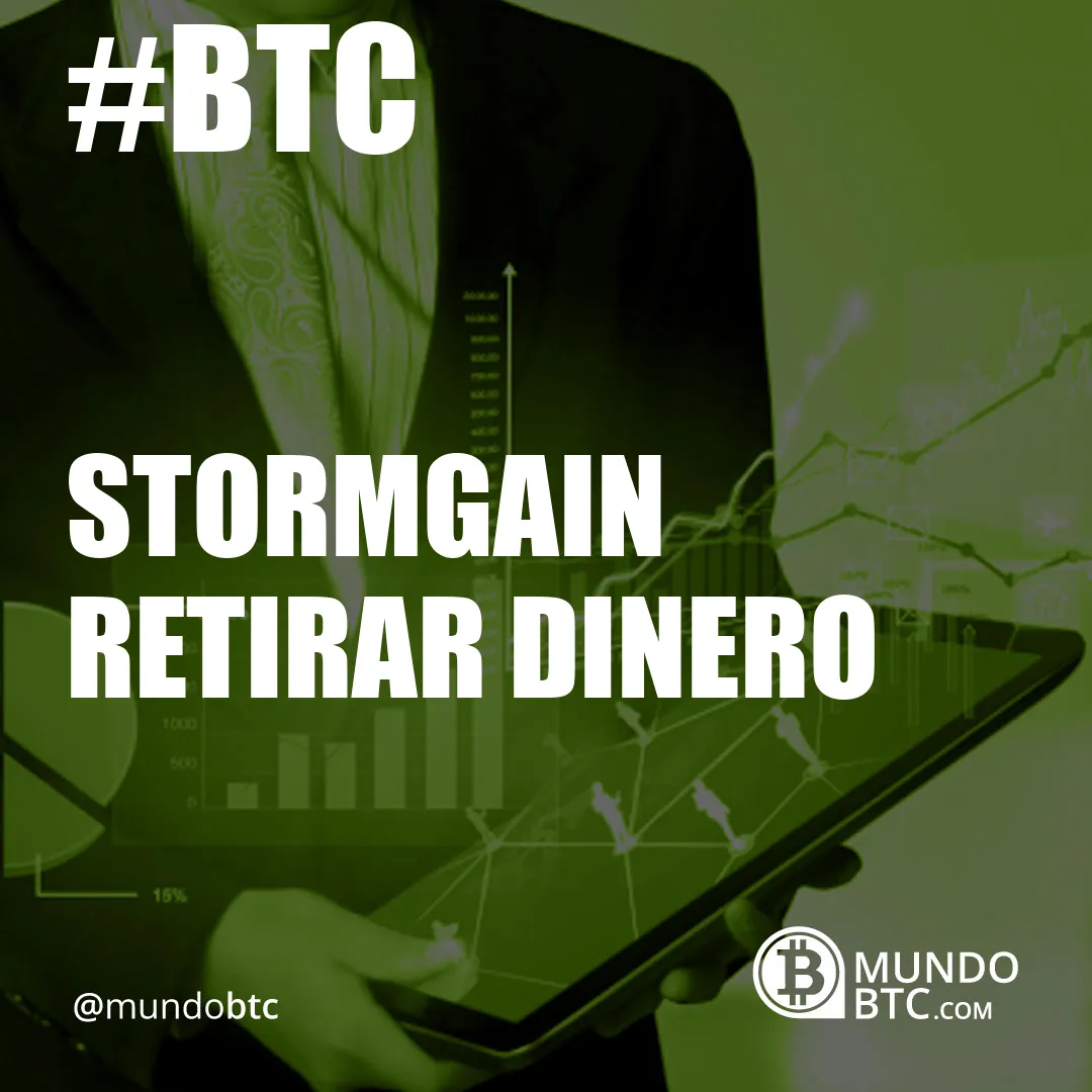 stormgain retirar dinero