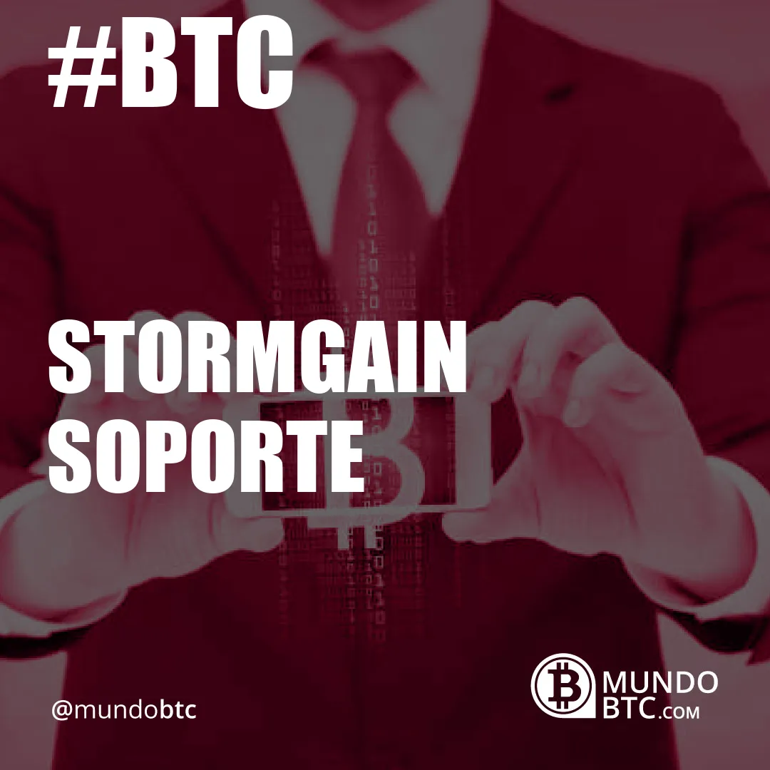 Stormgain Soporte